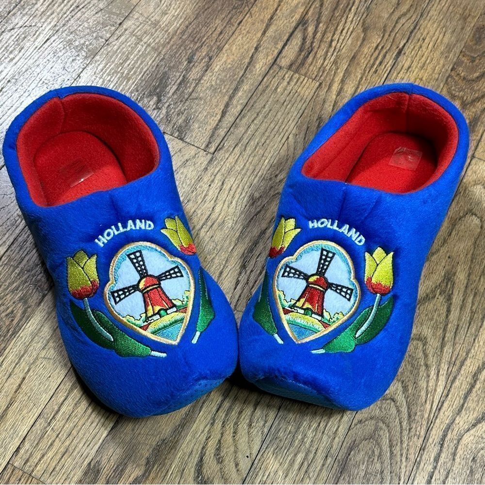 Hollan blue slippers